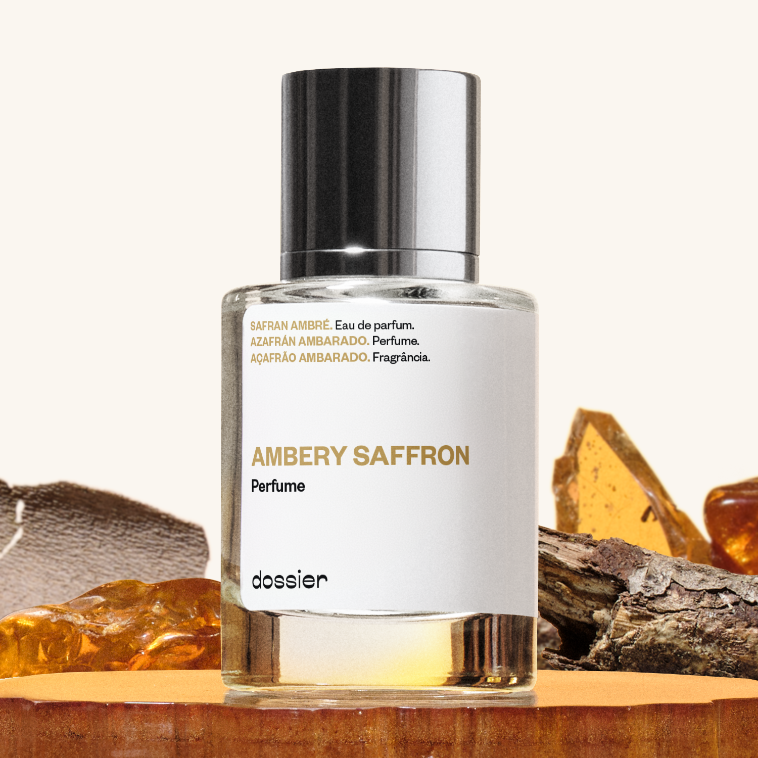 Parfum Ambré Safran Chaleureux Boisé Envoûtant – Unisexe Épicé Intense Ambre Cèdre