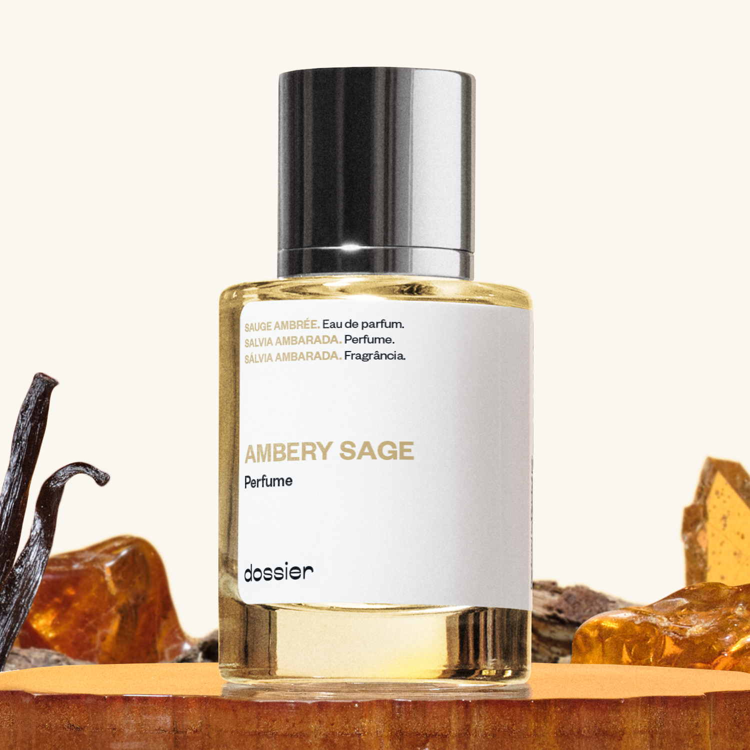 Parfum Unisexe Ambery Sage Boisé Ambré Cuiré Intense Amande Orris Tonka