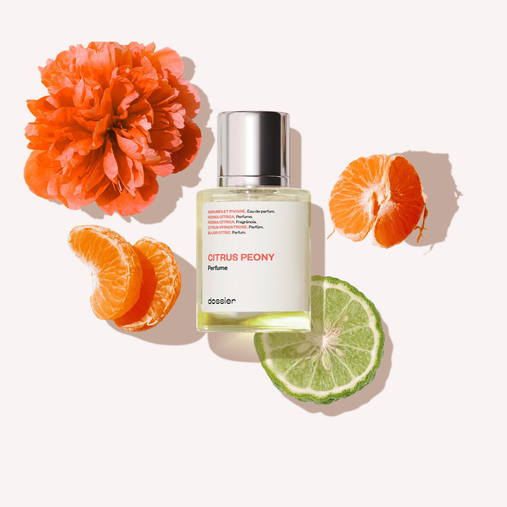 Parfum Floral Fruité Pivoine Agrumes, Rose Mandarine Bergamote Musc Blanc Délicat