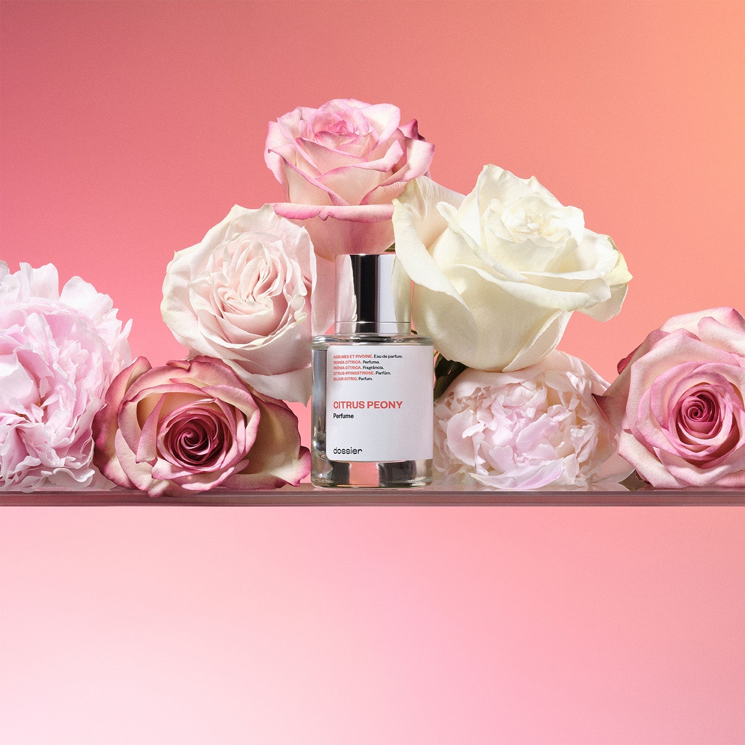 Parfum Floral Fruité Pivoine Agrumes, Rose Mandarine Bergamote Musc Blanc Délicat