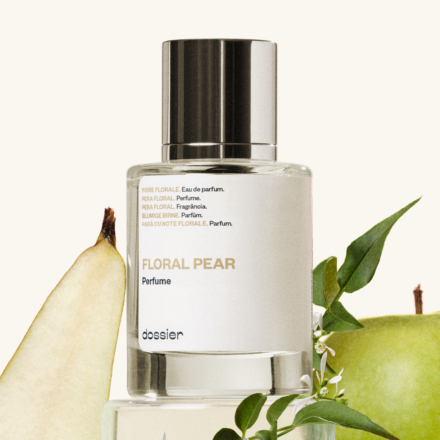 Parfum Poire Florale Unisexe Frais Fruité Élégant aux Notes de Rhubarbe Rose Freesia