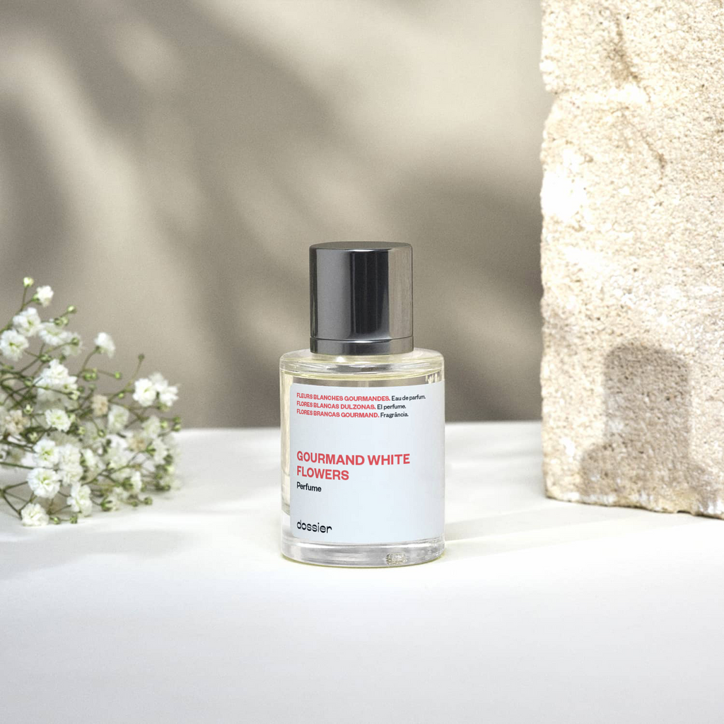 Parfum Gourmand Fleurs Blanches: Doux, Floral, Sensuel, Vanille Caramel Femme