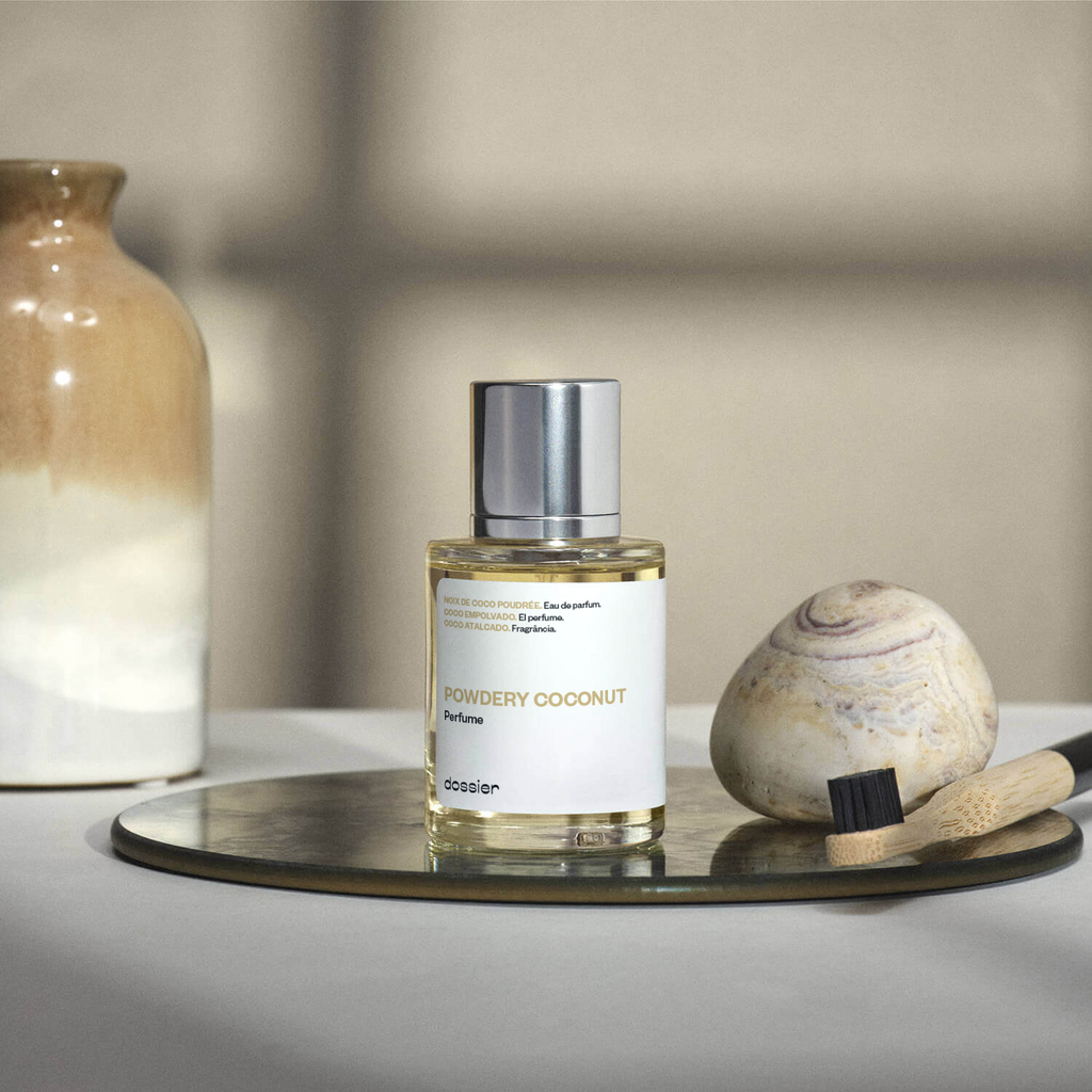 Parfum Solairée Noix de Coco Poudrée Unisexe : Cardamome, Pistache, Ylang-Ylang, Ambre