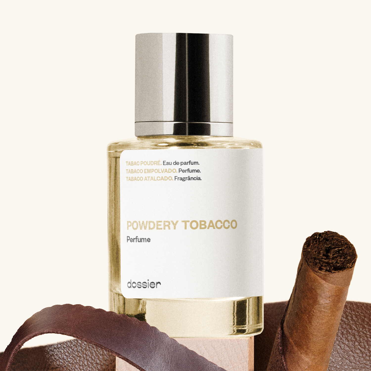 Tabac Poudré : Parfum Unisexe Boisé Épicé, Vanille, Cuir, Fève Tonka