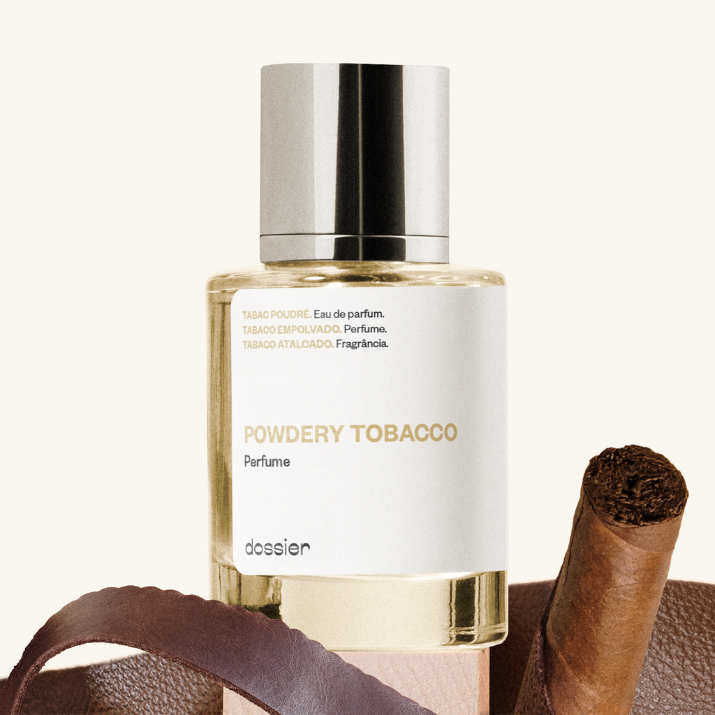 Tabac Poudré : Parfum Unisexe Boisé Épicé, Vanille, Cuir, Fève Tonka