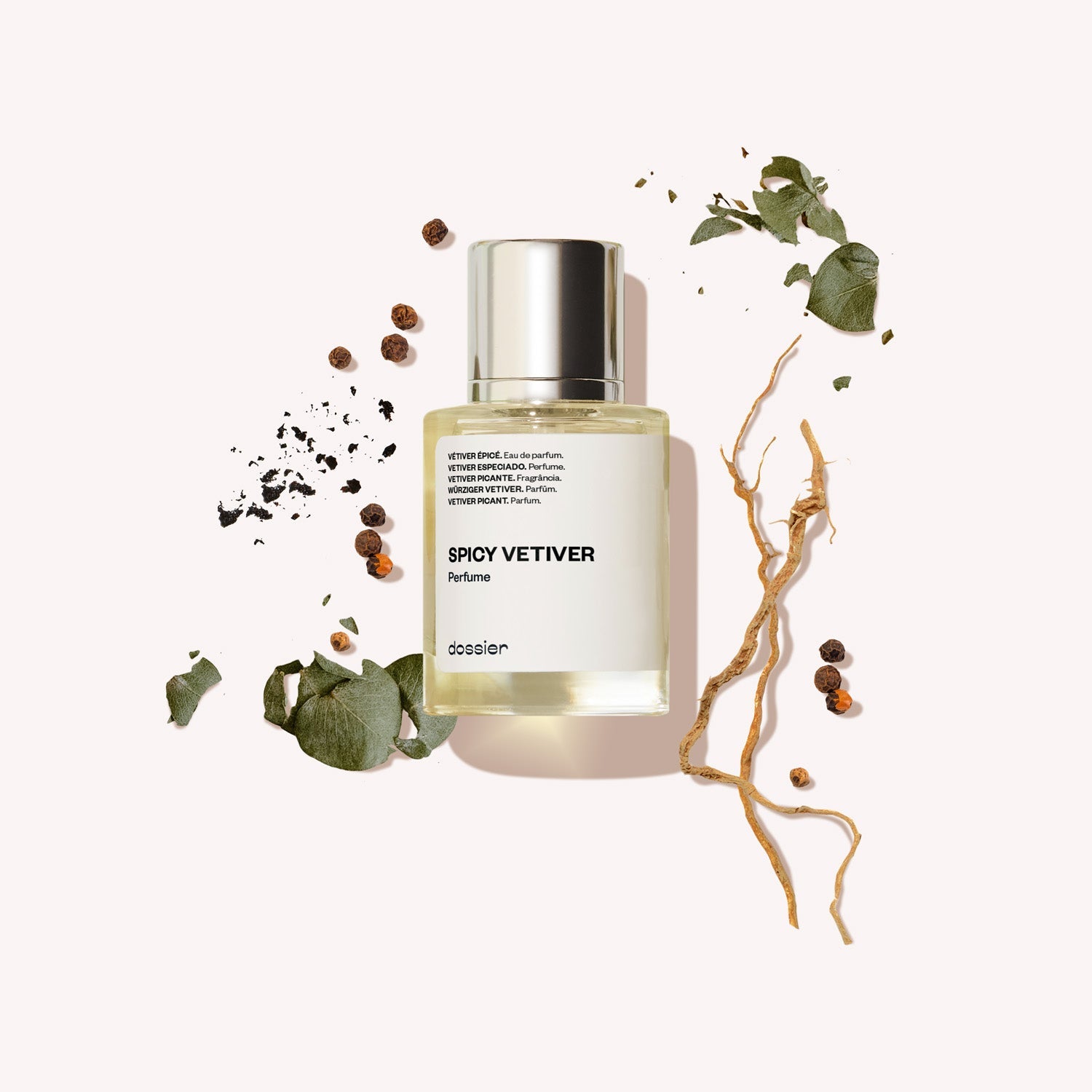Vétiver Épicé Dossier: Parfum Boisé Terreux Frais pour Homme Pamplemousse Poivre Patchouli