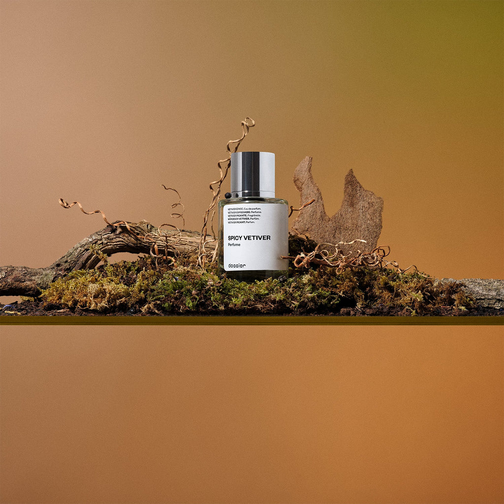 Vétiver Épicé Dossier: Parfum Boisé Terreux Frais pour Homme Pamplemousse Poivre Patchouli