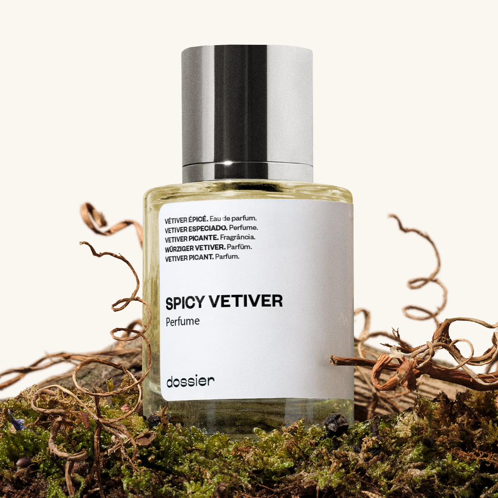 Vétiver Épicé Dossier: Parfum Boisé Terreux Frais pour Homme Pamplemousse Poivre Patchouli