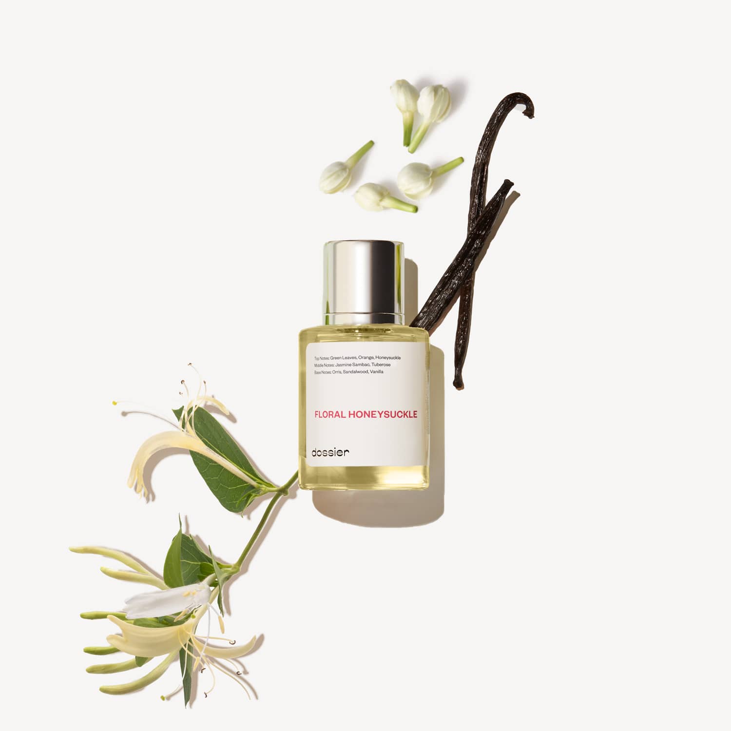 Parfum Floral Chèvrefeuille Tubéreuse Jasmin Intense pour Femme, Sillage Élégant Longue Tenue